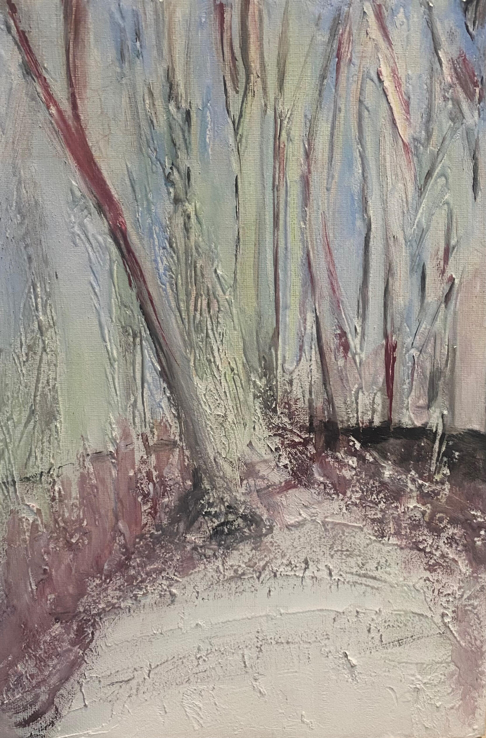 Woodland moods 2025 Painting by Margaret Chawke London
